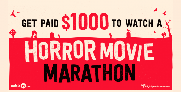 You can get Paid $1,000 to Watch Horror Movies of your Choice for 24 Hours Straight